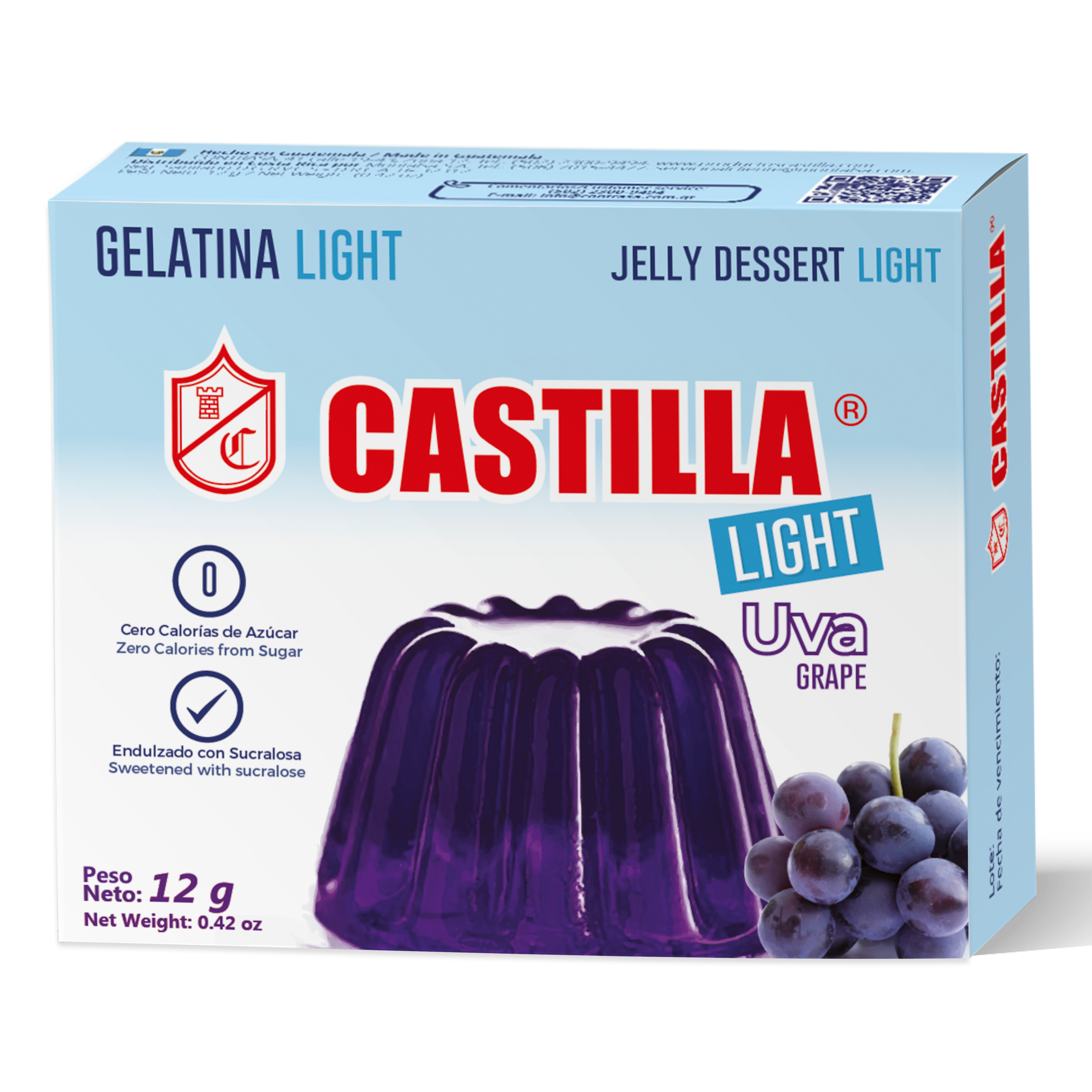 Gelatina Castilla Light Uva 12g